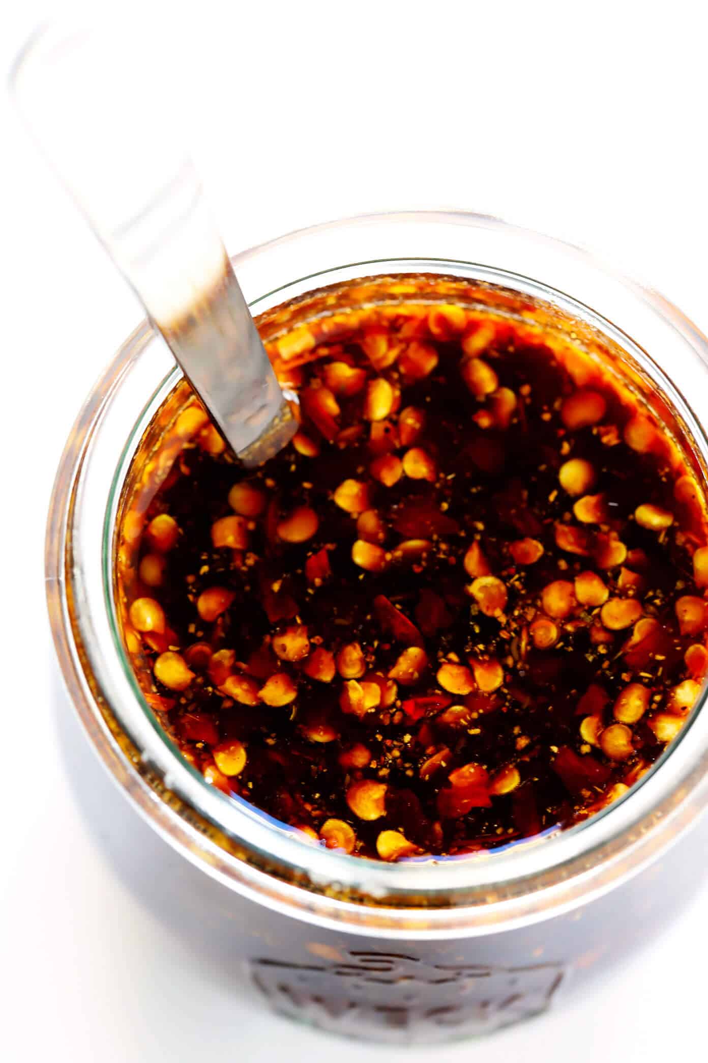 This 5-Minute Spicy Szechuan Sauce recipe is quick and easy to make, and perfect for a stir-fry or dipping sauce. Feel free to make yours as spicy or mild as you would like! | Gimme Some Oven #szechuan #sauce #stirfry #chinese #recipe 5-Minute Szechuan Sauce Recipe