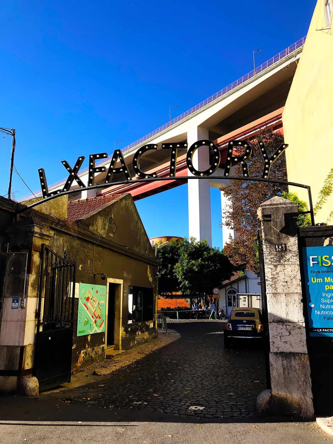 Weekend in Lisbon, Portugal -- all of our best recs on where to stay, eat and visit! | gimmesomeoven.com #travel #lisbon #portugal #traveltips LX Factory in Lisbon, Portugal