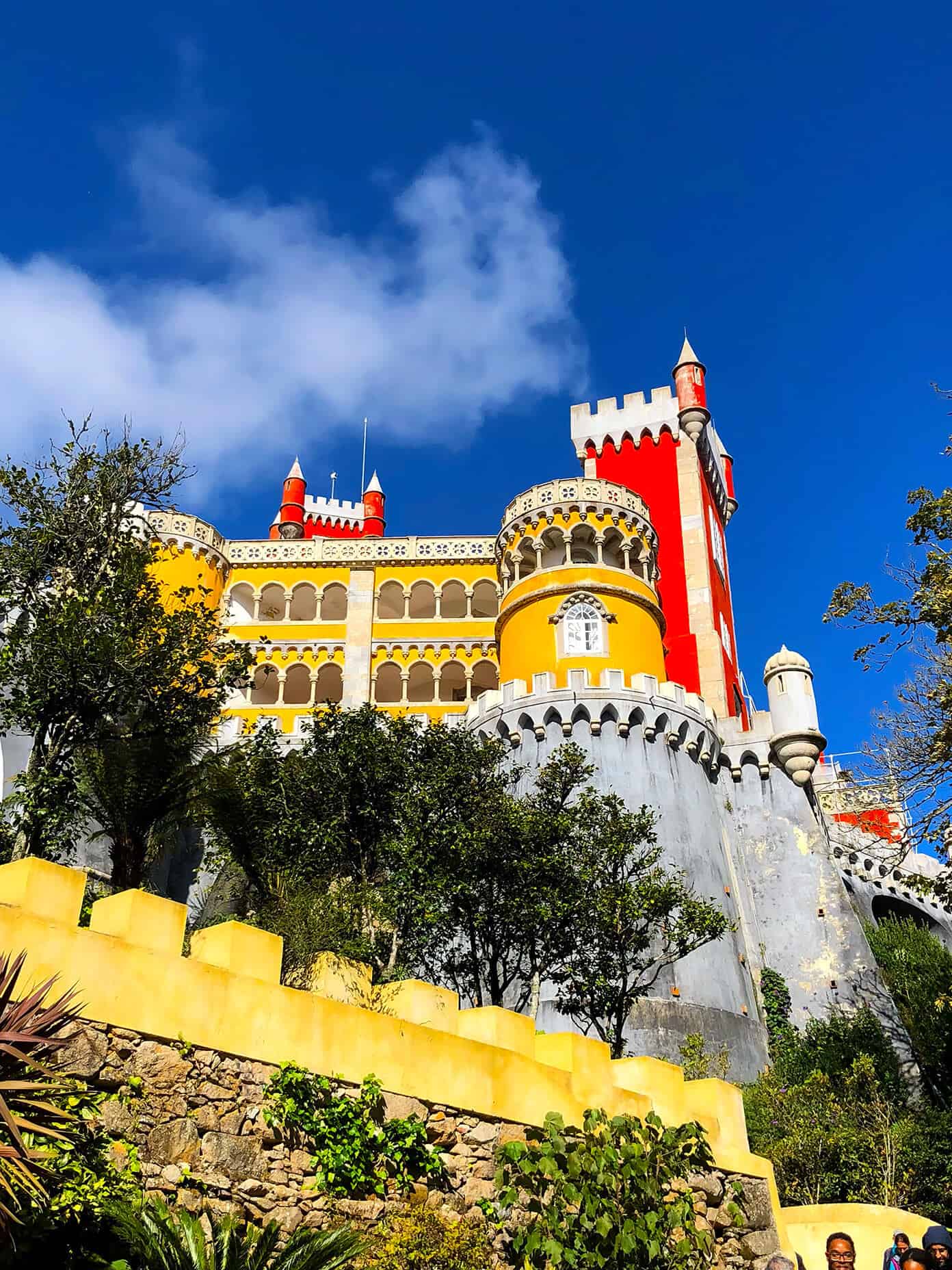 Weekend in Lisbon, Portugal -- all of our best recs on where to stay, eat and visit! | gimmesomeoven.com #travel #lisbon #portugal #traveltips Pena Palace in Portugal