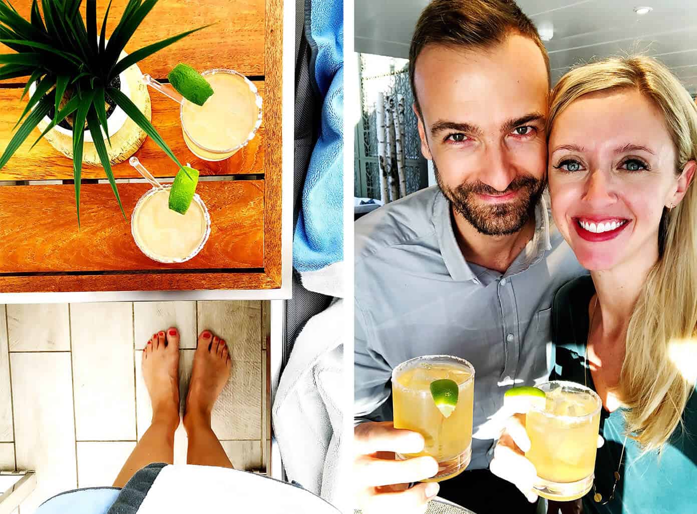 What to expect on a Viking Ocean Cruise! Lots of details about everything from the ship and staterooms, to the excursions, to the food, to our best tips and more. Plus, a recap of our visit to Stockholm, Tallin, St Petersburg, Helsinki and Berlin. | Gimme Some Oven #viking #cruise #travel #traveltips #sweden #estonia #russia #finland Margaritas | Silver Spirits Package | Viking Ocean Cruise | Barclay and Ali Martin