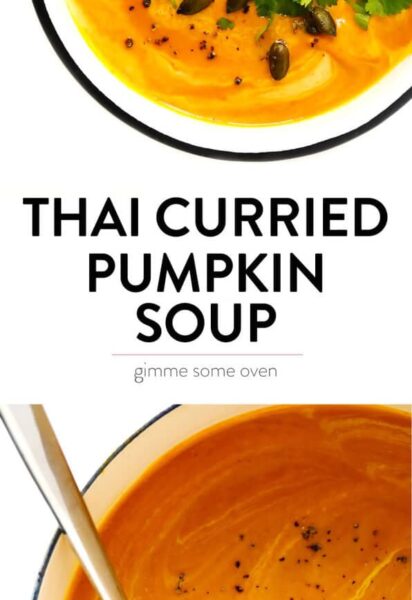 Thai Curried Pumpkin Soup Recipe | Gimme Some Oven