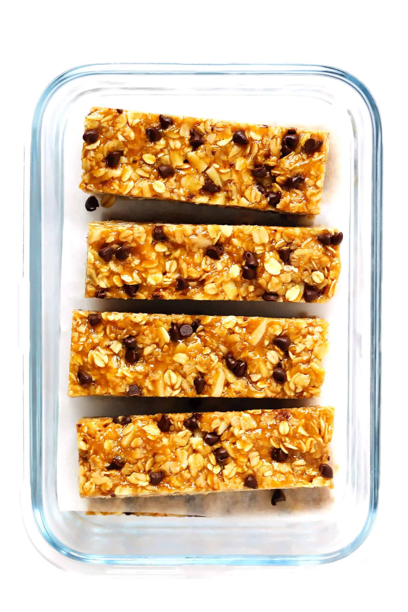 Chewy Peanut Butter Granola Bars