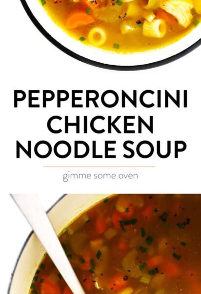 Pepperoncini Chicken Noodle Soup