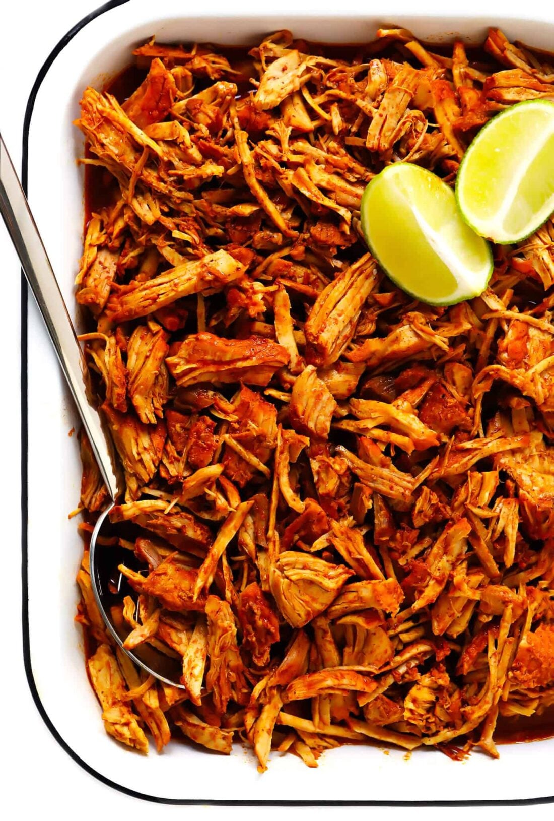 This 5-ingredient cochinita pibil recipe is easy to make in the Instant Pot (pressure cooker) or Crock Pot (slow cooker), it's full of the BEST savory citrus flavors, and this Mexican pulled pork can be served in everything from tacos to burritos, nachos and more. | gimmesomeoven.com #mexican #pork #instantpot #crockpot #tacos #dinner #mealprep Cochinita Pibil Recipe (Mexican Pulled Pork)