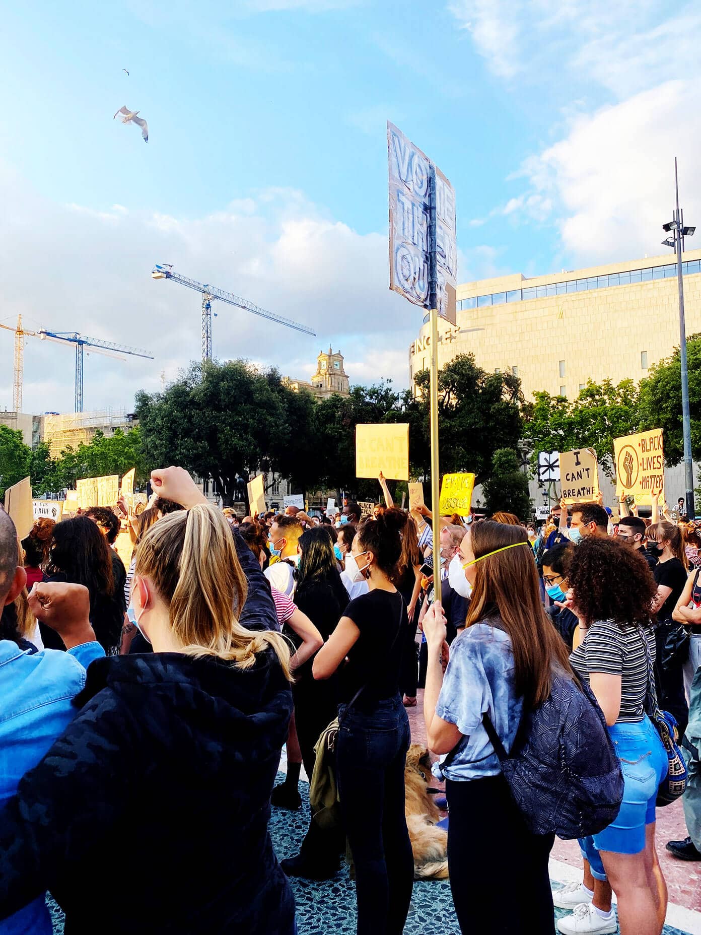 An update on life currently here in Barcelona, Spain. | gimmesomeoven.com Black Lives Matter vigil in Barcelona