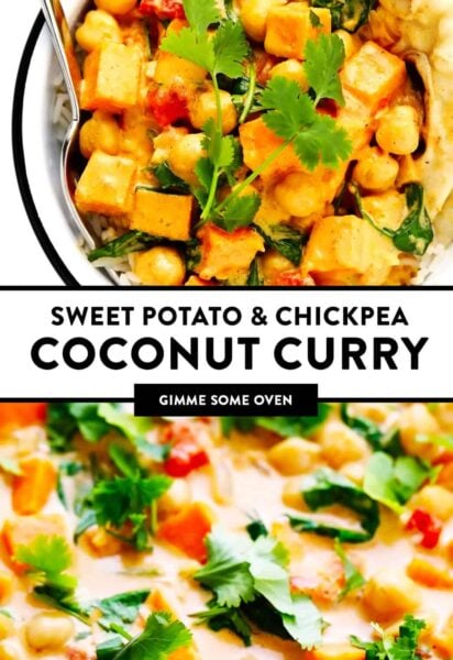 Sweet Potato Chickpea Coconut Curry