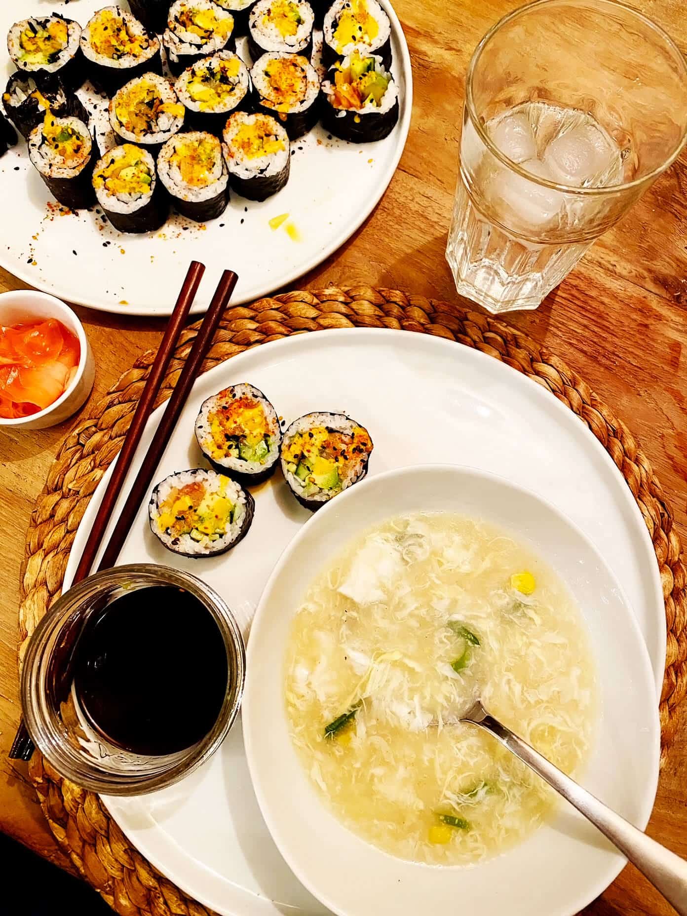 Day In The Life | Gimme Some Oven Homemade sushi and egg drop soup