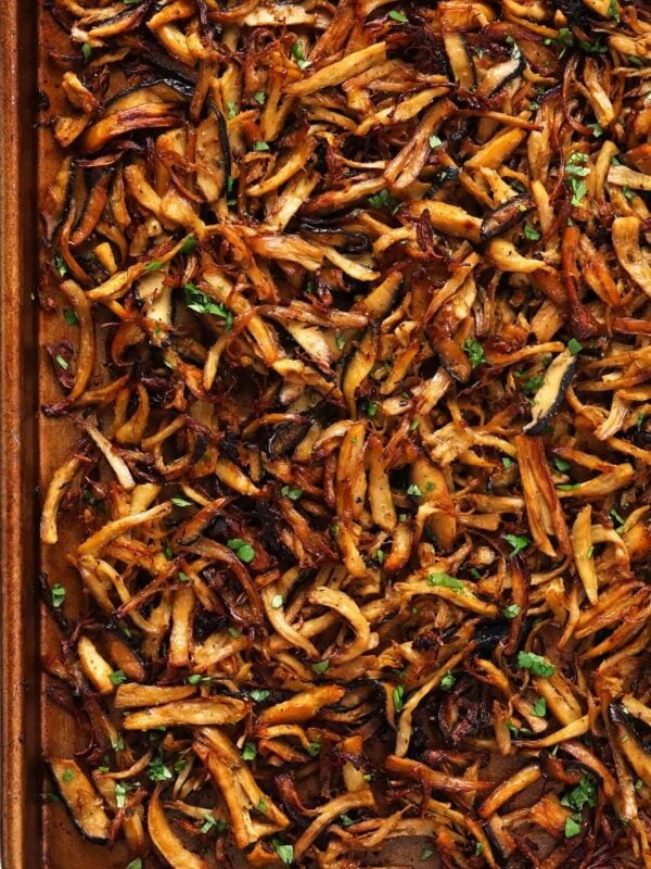 Mushroom Carnitas on Sheet Pan