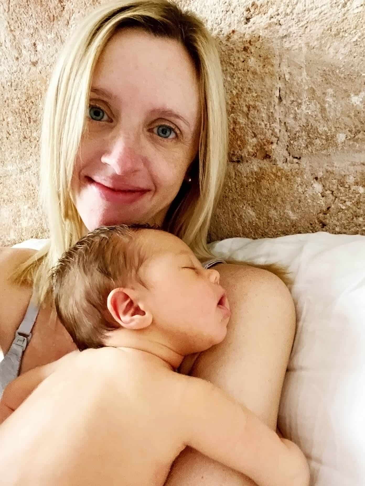 Meet Teo! Ali Martin introduces her newborn son. | gimmesomeoven.com Ali Martin and Son Teo