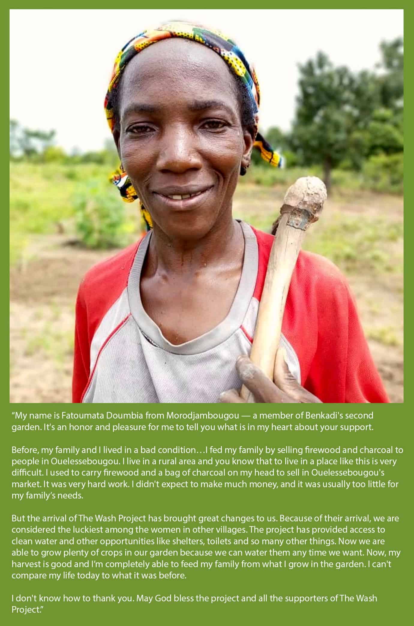 Benkadi Community Garden Update | Gimme Some Oven Fatoumata's Story with The Wash Project