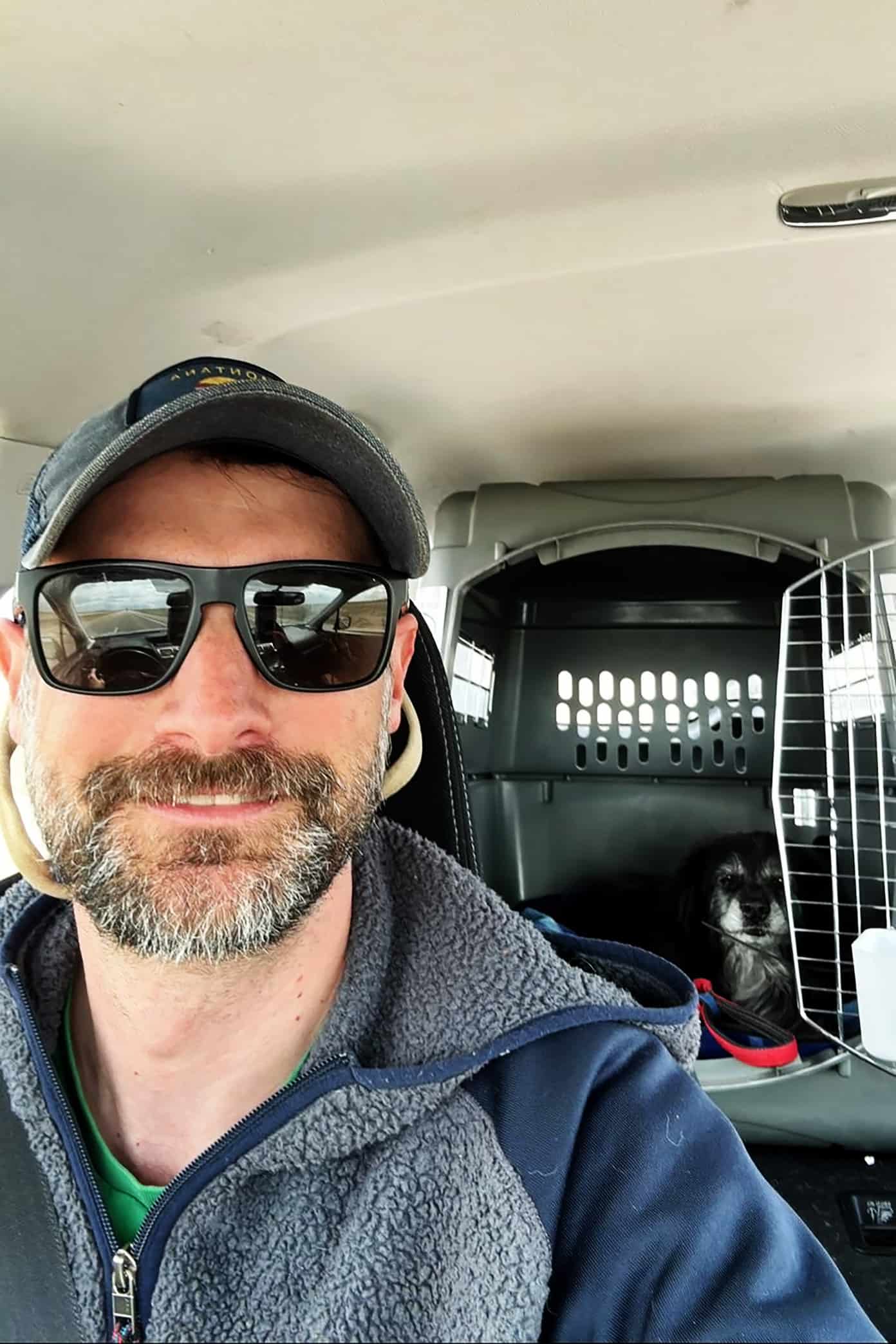 Currently | gimmesomeoven.com My brother in law picking up our dog Fiona