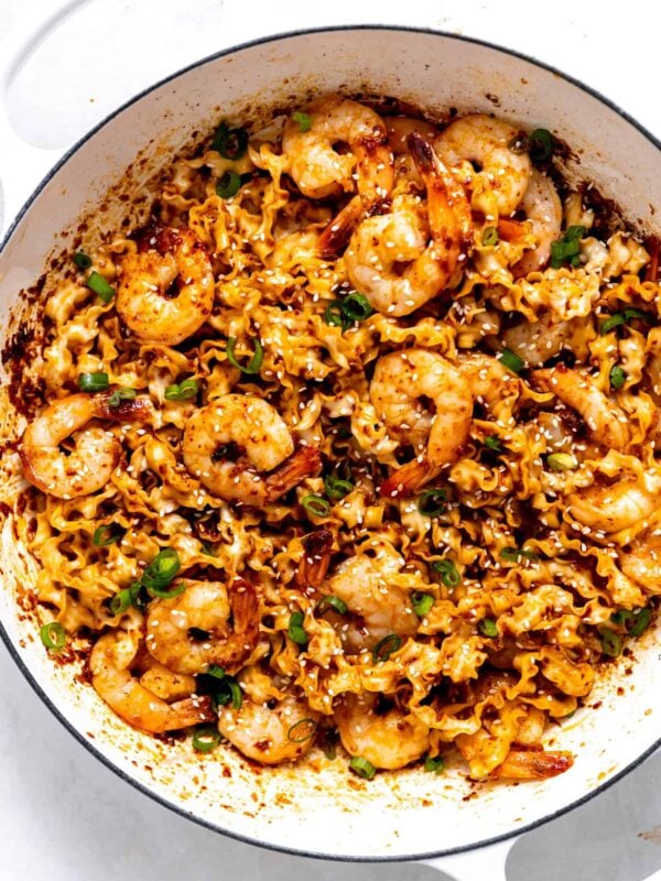 Garlic Chili Oil Noodles with Shrimp