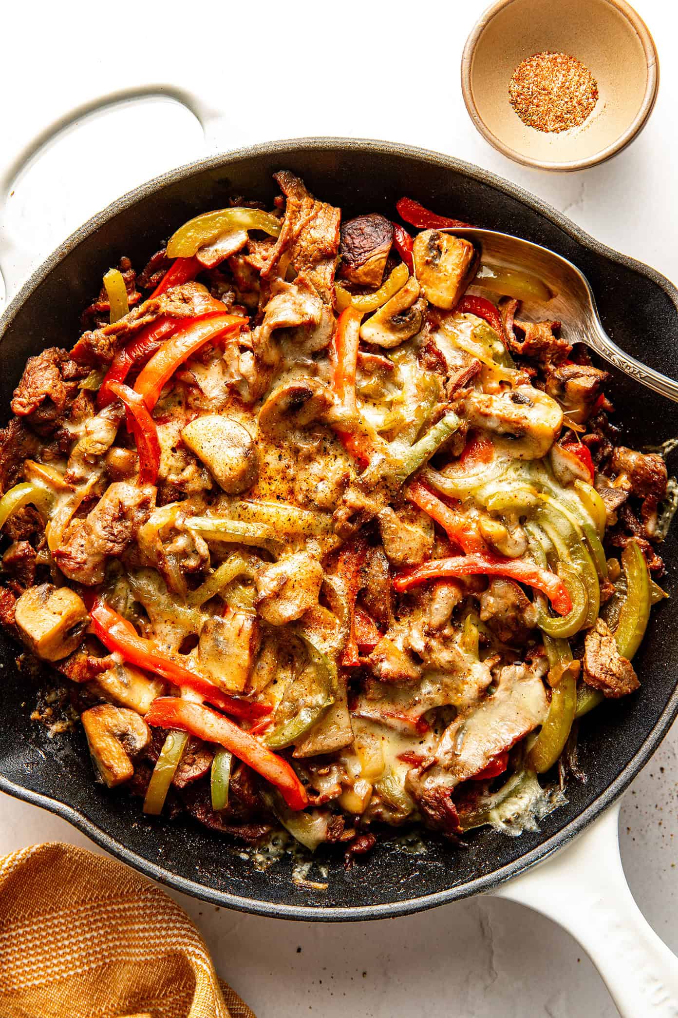 Zesty Philly Cheesesteak Skillet