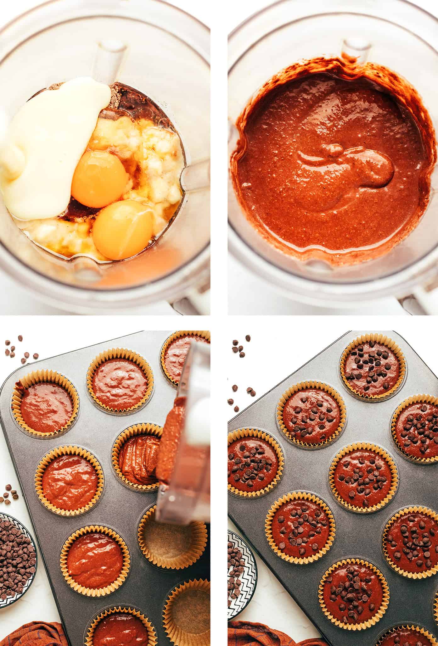 how to make chocolate banana muffins
