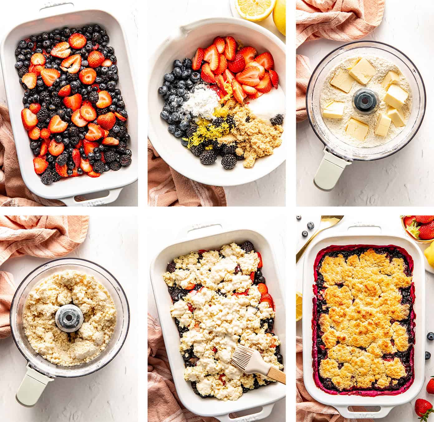 how to make lemon berry cobbler