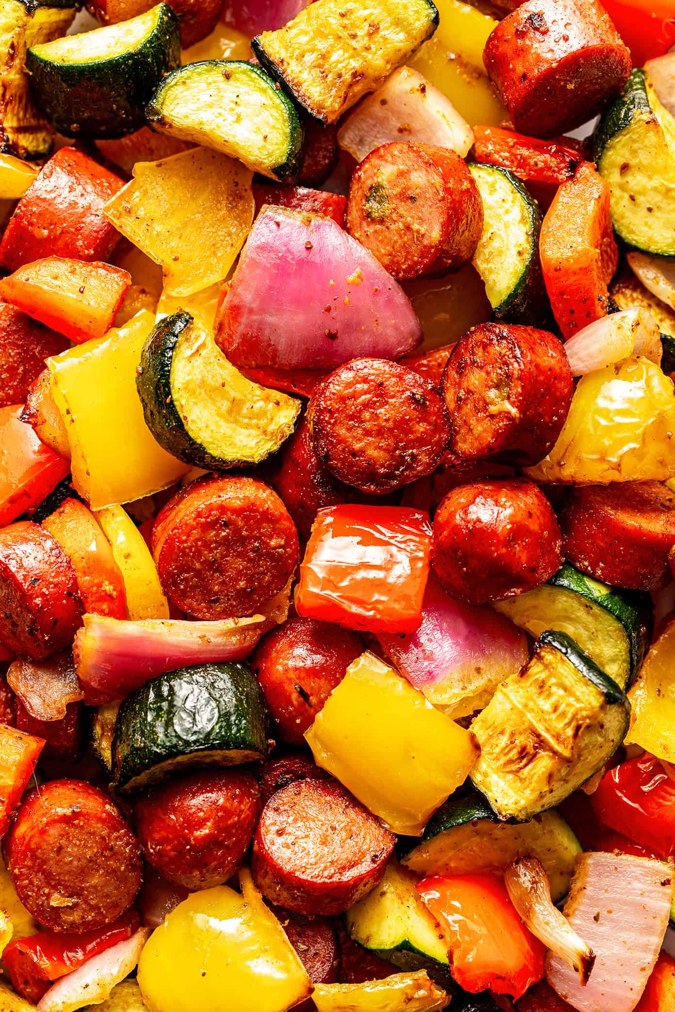air fryer chicken sausage and veggies with old bay