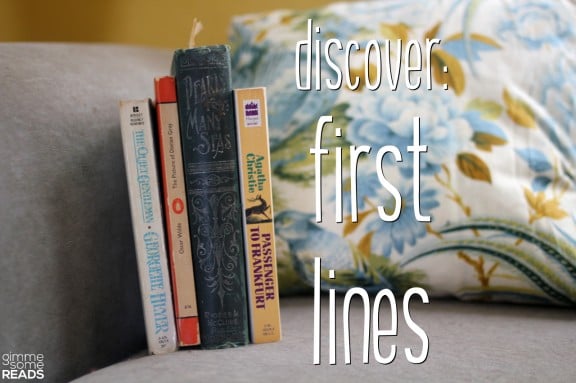 Discover First Lines #5 (Q/P) | gimmesomereads.com