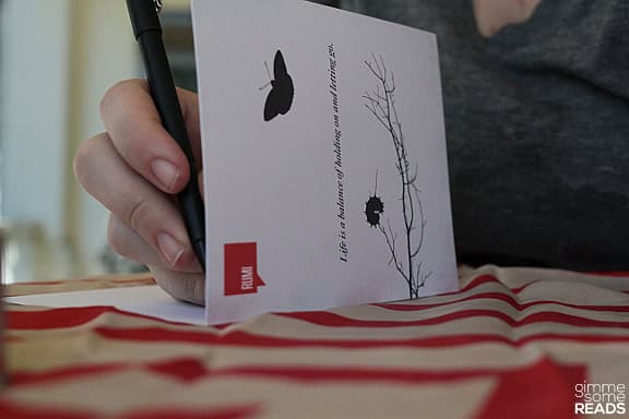 DesignDifferent #Rumi card | gimmesomereads.com