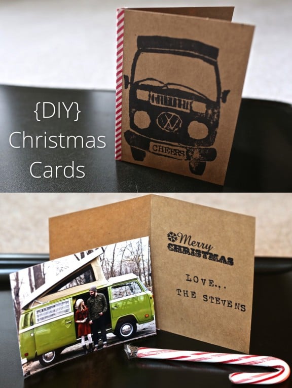 {DIY} Christmas Cards | www.gimmesomestyleblog.com #cards #christmas #bus