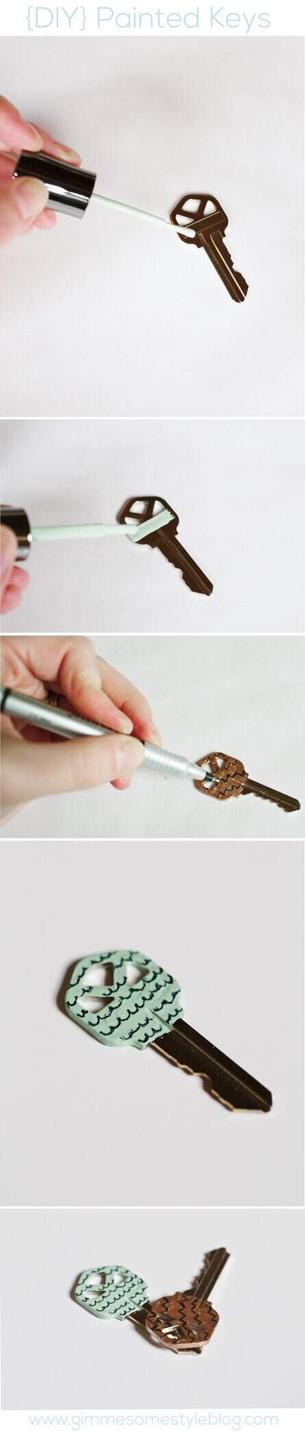 Have trouble telling your keys apart? Never have trouble again with this simple DIY project! | www.gimmesomestyleblog.com #diy