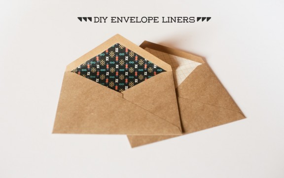 DIY Envelope Liners | www.gimmesomestyleblog.com | #diy