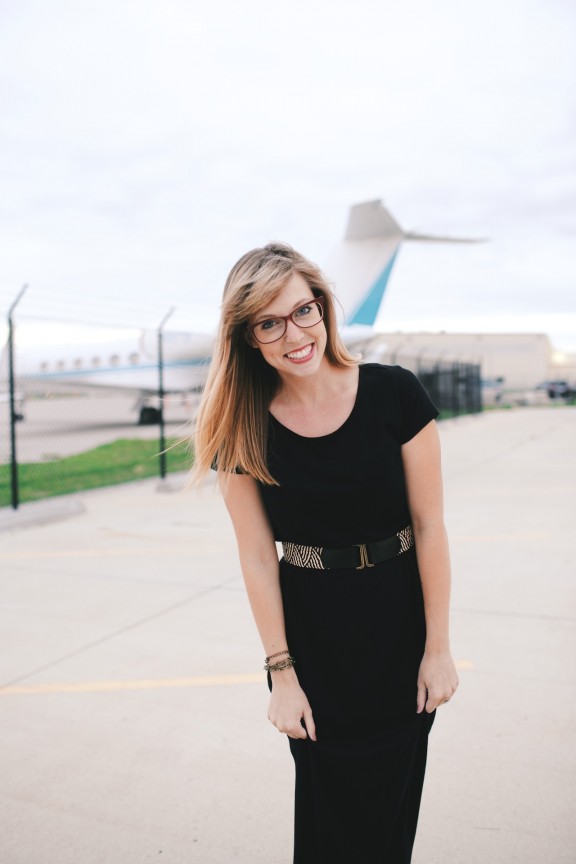 Little Black Maxi Dress | www.gimmesomestyleblog.com #maxi #dress #glasses #bonlook 