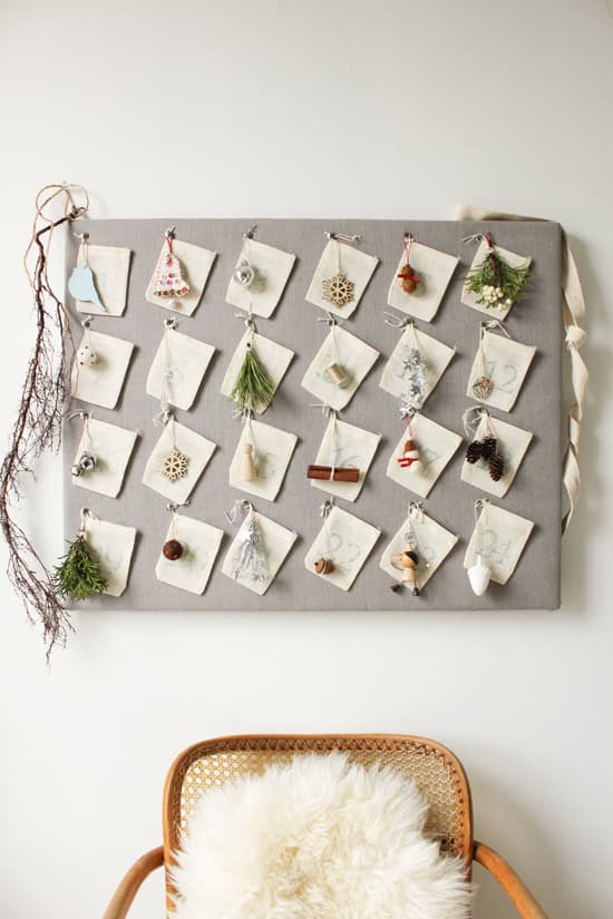 DIY Advent Calendar via The Marion House Book | www.gimmesomeoven.com/style #DIY #christmas #advent #calendar