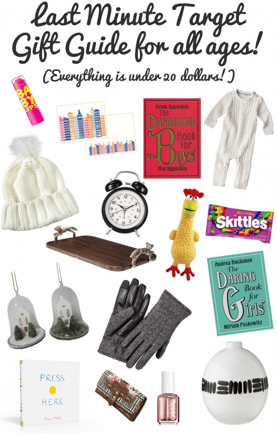 Last minute target gift guide! Everything under 20 dollars! | www.gimmesomeoven.com/style #gifts #christmas #holiday #giftguide