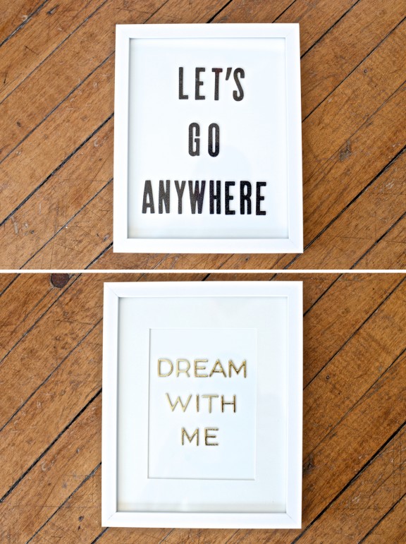 DIY Text Wall Art | www.gimmesomeoven.com/style